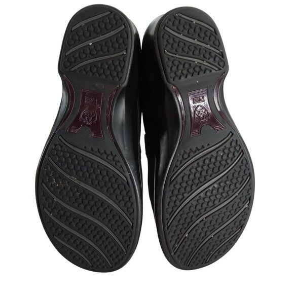 Ariat Expert Clog Black Wedge Leather Paisley Size 7 Comfort Western Slip On - Picture 7 of 15